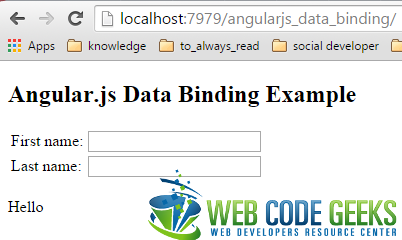 Figure 1. Application's initial state