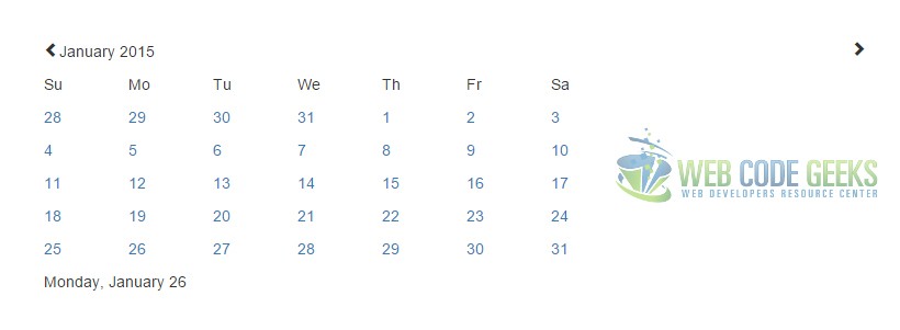 Basic HTML Calendar