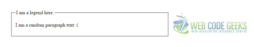 Legend and Paragraph inside the Fieldset