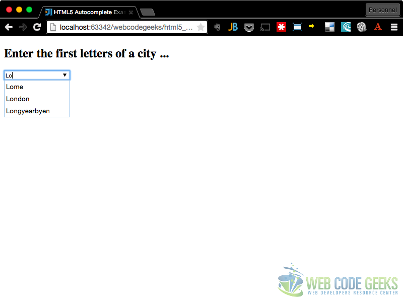 html5 autocomplete example - full