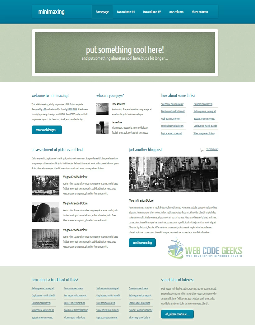 A Sample Webpage