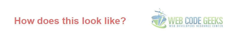 Style Inline - Text Example
