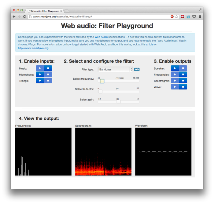 Web audio_ Filter Playground