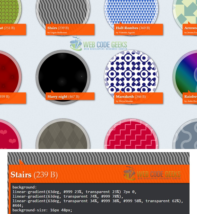 CSS3 Patterns Development