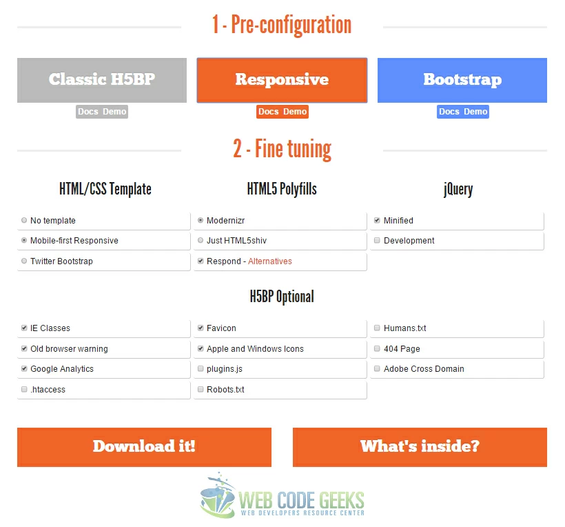 HTML5 Boilerplate Framework Tutorial Web Code Geeks 2024