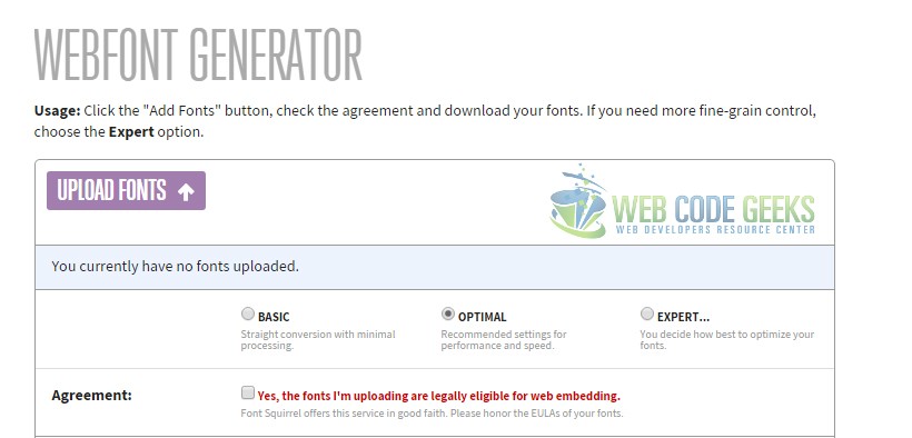 Webfont Generator