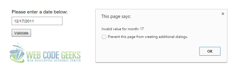 Invalid Month