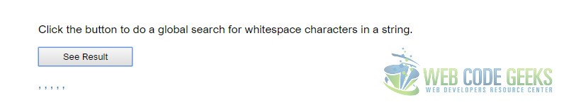 \s - Find a whitespace character
