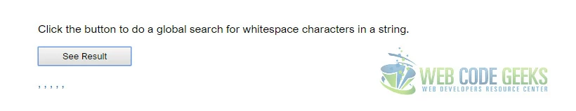 \s - Find a whitespace character