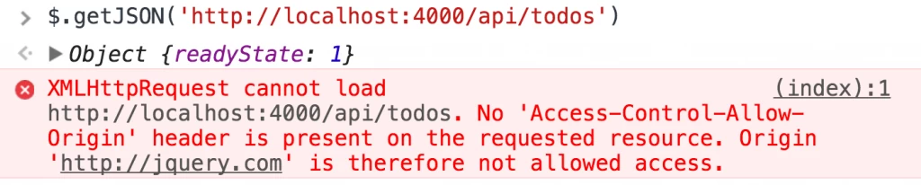 No-CORS-access-control
