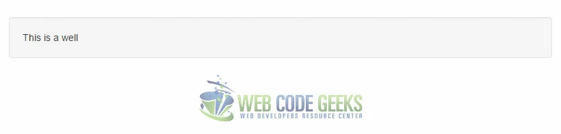 Wells example