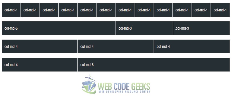 Bootstrap Grid Example 1