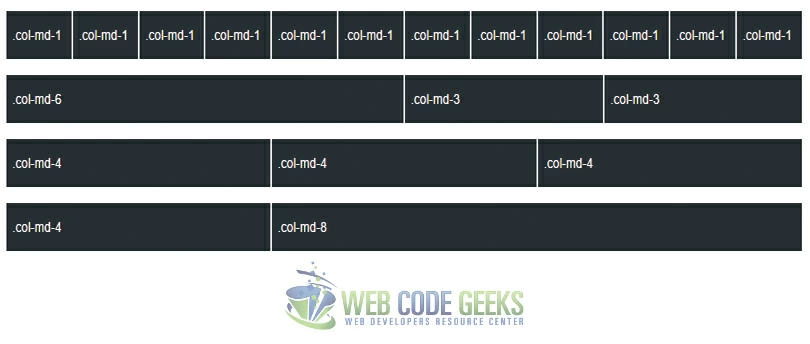 Bootstrap Grid Example 1