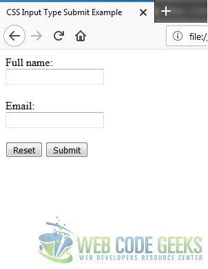 Fig. 1: Simple HTML form with input fields