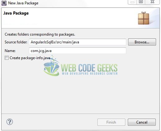 Fig. 7: Java Package Name (com.jcg.java)