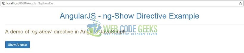 AngularJS ng-show Directive - Ng-Show Angular Directive