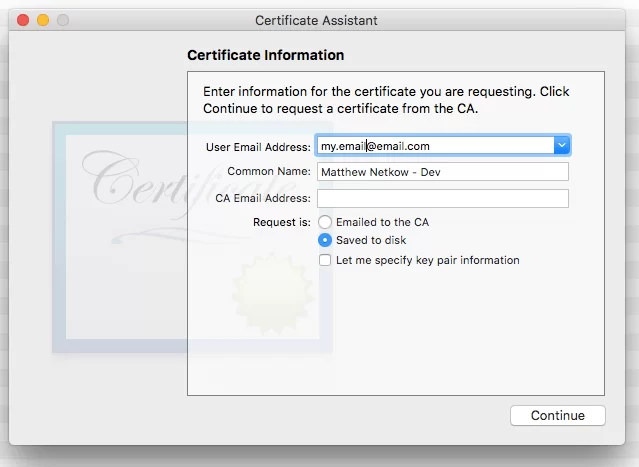 cross platform development ios keychain