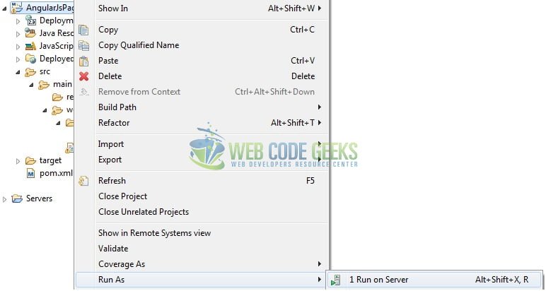 AngularJS Call Function on Page Load - Deploy Application on Tomcat