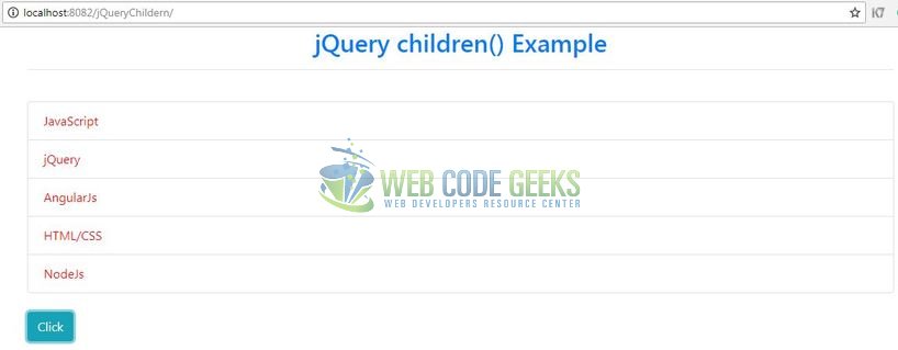 jQuery children()