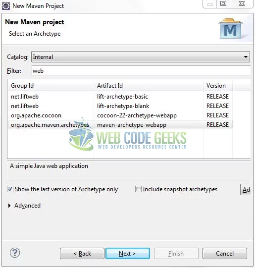 JavaScript Fetch - Archetype Selection