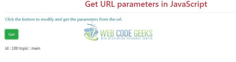 JavaScript Get URL Parameter - Get Url Parameters in JavaScript