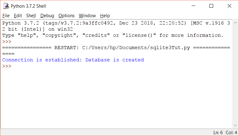 Python SQLite3