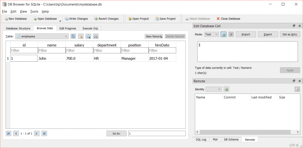 Python SQLite3