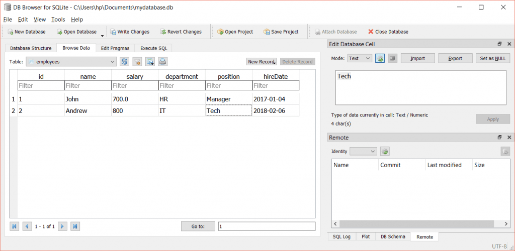 Python SQLite3