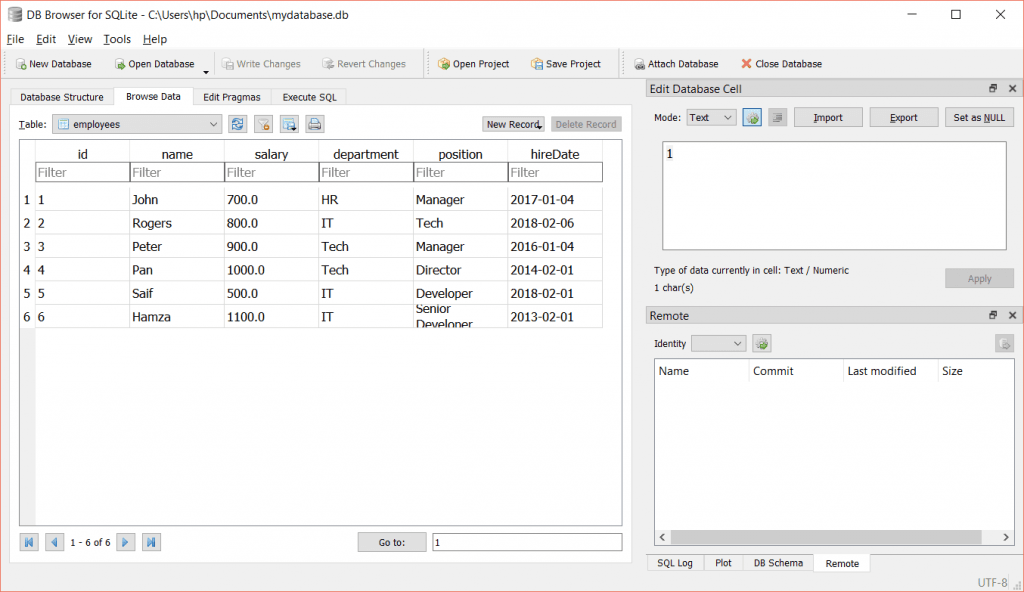 Python SQLite3