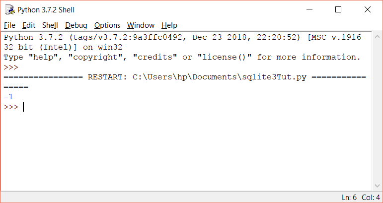 Python SQLite3