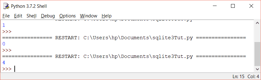 Python SQLite3