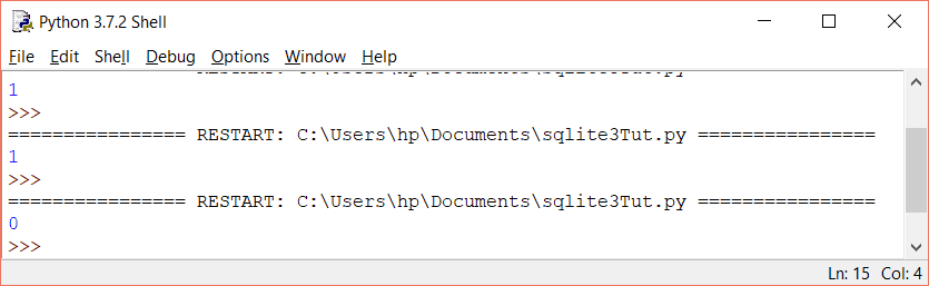 Python SQLite3