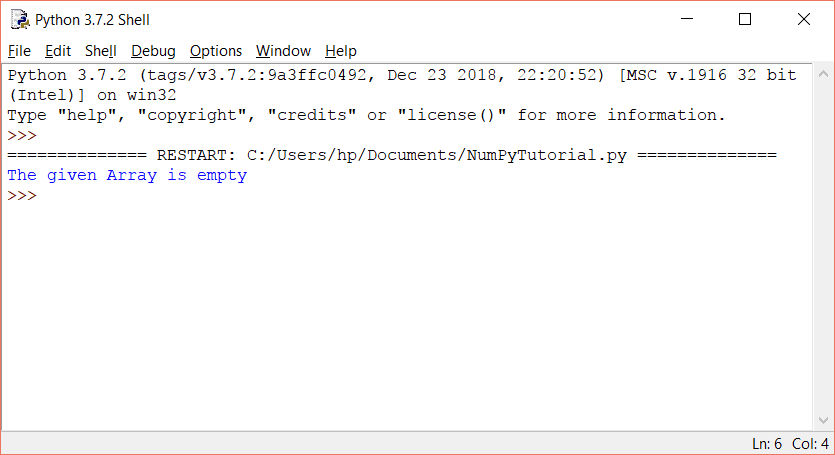 Python NumPy Array