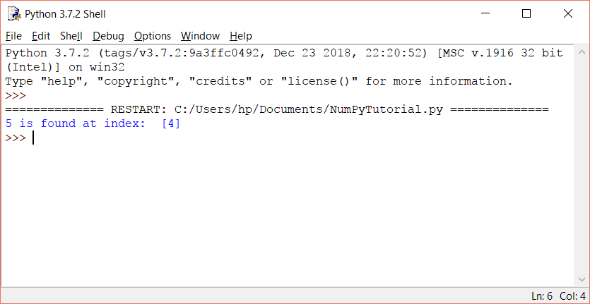 Python NumPy Array