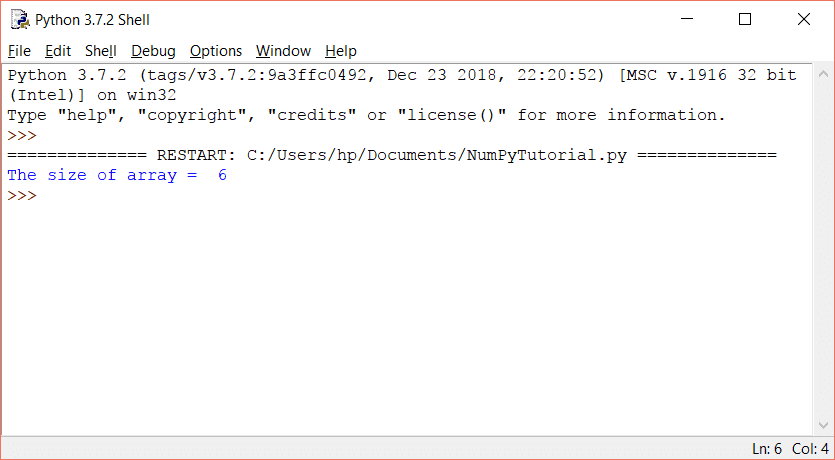 Python NumPy Array