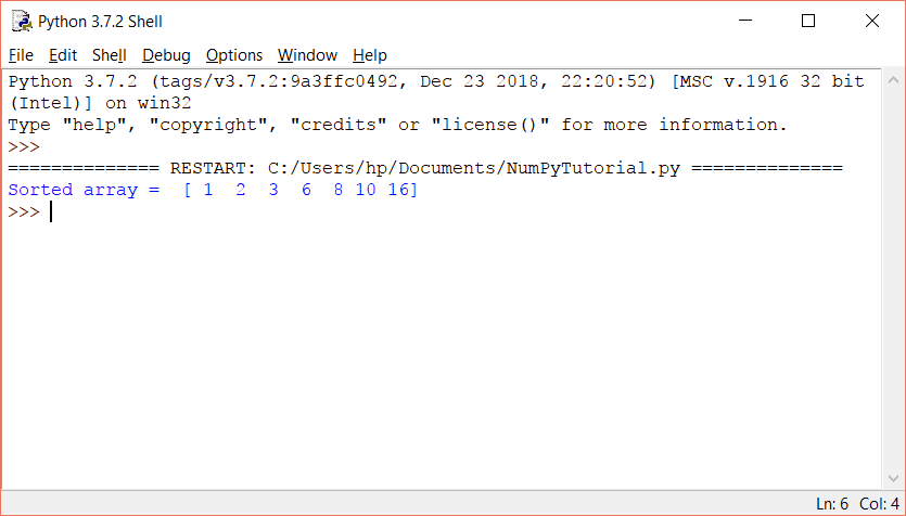 Python NumPy Array