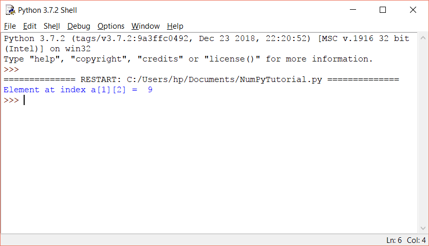 Python NumPy Array