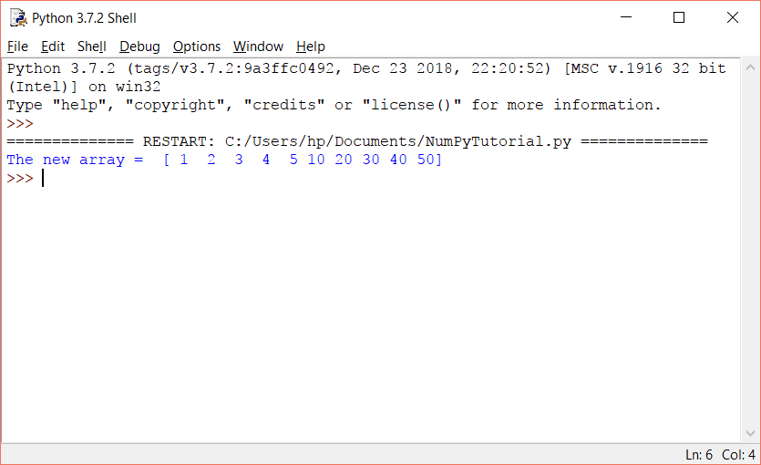 Python NumPy Array
