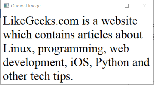 Python Image