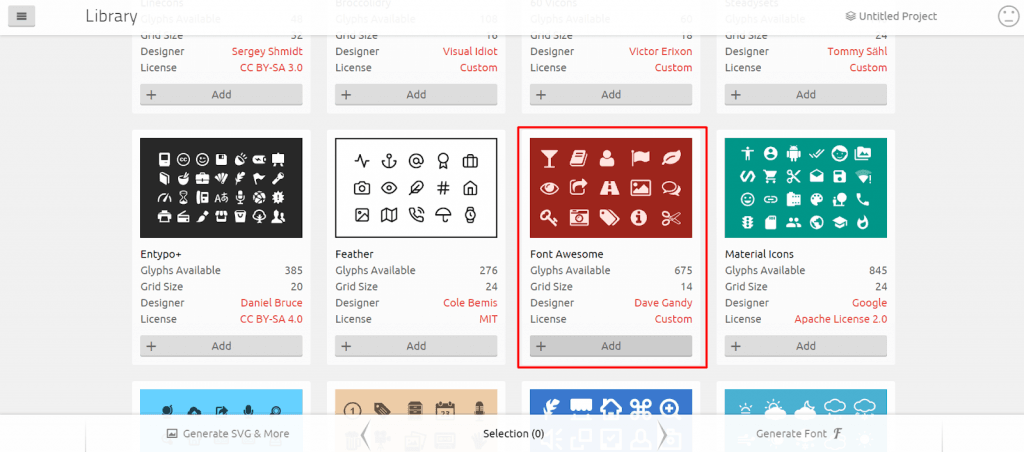 Icon Fonts