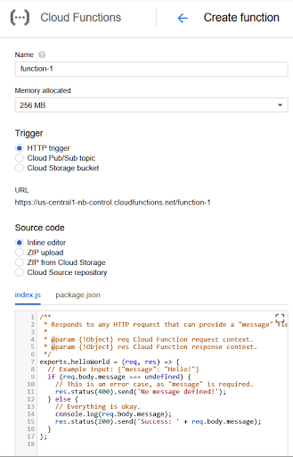 Google Cloud Functions
