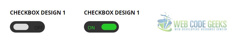 Checkbox Slider Design
