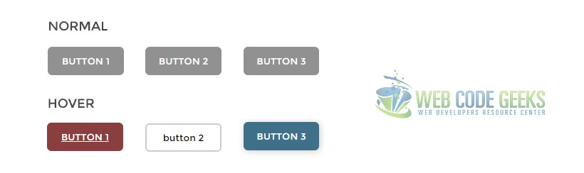 Buttons Hover Effects Examples