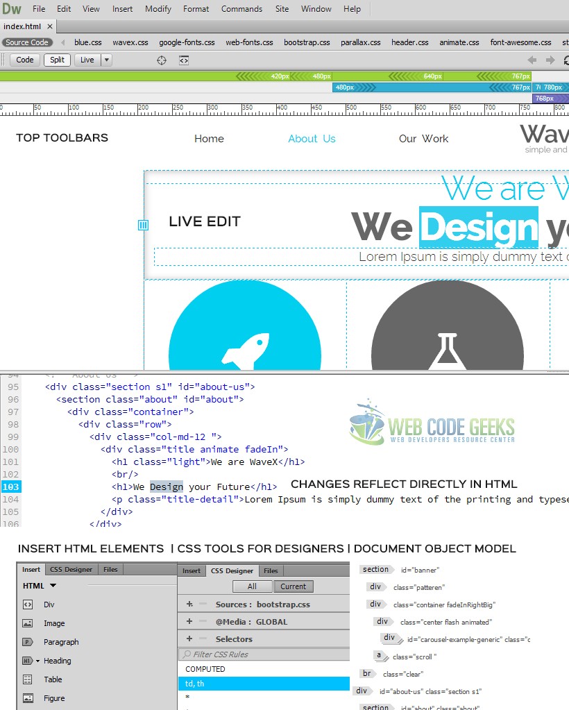 Adobe Dreamweaver CC 2015 UI! Development