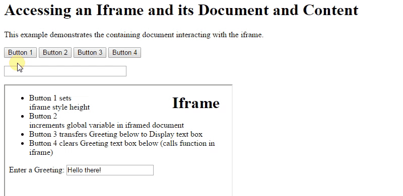 Access to Iframe and its Document and Content