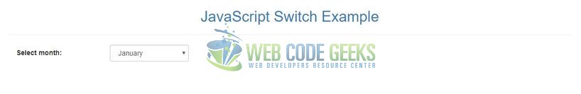 JavaScript switch - Index page