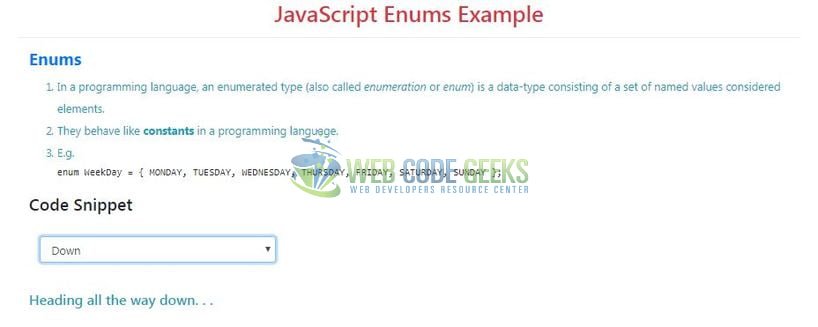 JavaScript Enums - Enumeration in JavaScript