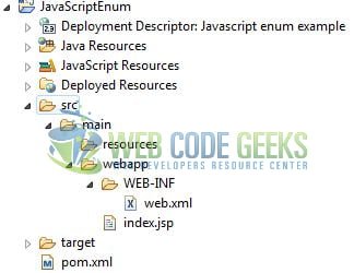 JavaScript Enums - Application Project Structure
