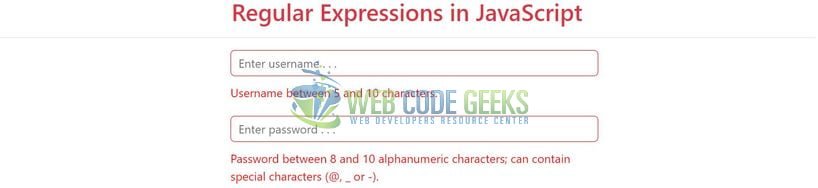 JavaScript RegEx - Regular Expression validations