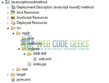 JavaScript round() - Project Structure